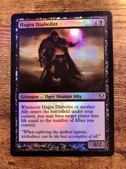 MTG Hagra Diabolist *FOIL* Zendikar Uncommon LP - Image 1