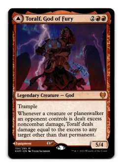 Toralf, God of Fury - 154 KHM: Kaldheim M Normal LP - Image 1