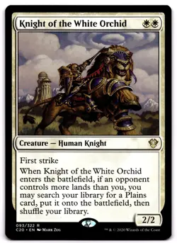 Knight of the White Orchid - 93 C20: Commander 2020 R Normal NM - Image 1