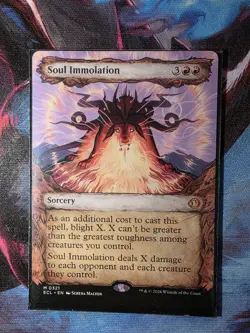 Soul Immolation MTG Magic The Gathering Fable Frame Mythic Lorwyn Eclipsed NM - Image 1