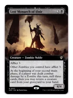 Lost Monarch of Ifnir (Extended Art) - 27 Commander: Aetherdrift R Normal NM - Image 1