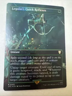 MTG Legolas's Quick Reflexes (Borderless) Foil NM Commander Lord of the Rings - Image 1