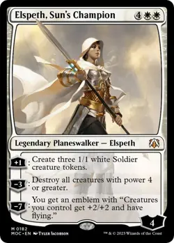 Elspeth, Sun's Champion Commander: March of the Machine LP 182 - Image 1