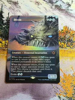 Deceit Borderless Foil M 0293 Lorwyn Eclipsed Magic The Gathering - Image 1