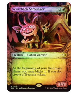 Scuzzback Scrounger - Foil - Showcase Lorwyn Eclipsed MTG - Image 1