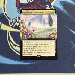 Abundant Countryside (Extended Art Regular) MTG Lorwyn Eclipsed #42 - Image 1