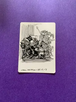 MTG Magic Decree Of Pain Signed Artist Proof Sketch x1 Scourge Carl Critchlow - Image 2