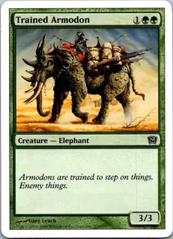 Trained Armodon (Spanish) - "Armodon adiestrado" C PS11 #161 LP MTG Magic - Image 1