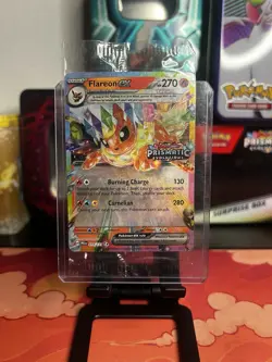 Flareon EX 014/131 Prismatic Evolutions Stamped Surprise Box Promo Card SEALED - Image 1