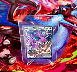 Team Rocket's Nidoking ex 233/182 SIR - Sv10: Destined Rivals Pokemon Card NM+ - Image 1