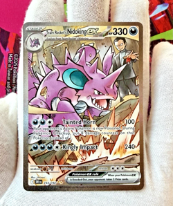 Team Rocket's Nidoking ex 233/182 SIR - Sv10: Destined Rivals Pokemon Card NM+ - Image 2