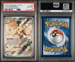 Pokemon TCG Illustration Rare Lillie's Ribombee #164 PSA 10 GEM MINT IR Holo - Image 1