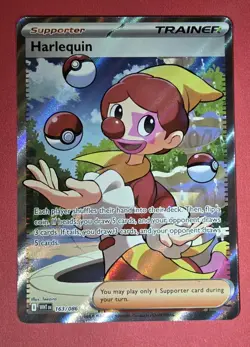 Harlequin #163/086 White Flare English Ultra Rare Pokemon - Image 1
