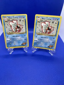 Pokemon WOTC (2) Lot 2000 Gym Heroes Misty's Seaking #55/132 Vintage NM - Image 1