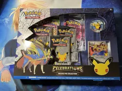 Pokemon TCG Celebrations Deluxe Pin Collection Zacian LV.X *Sealed* - Image 1