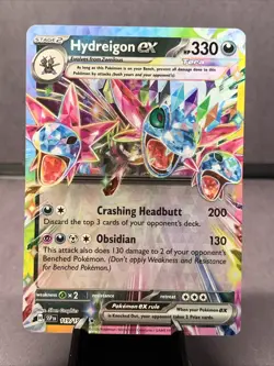 Pokemon TCG Hydreigon EX 119/191 Double Rare Full Art SV08 Surging Sparks NM/M - Image 1