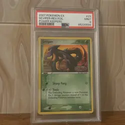 2007 Vintage Pokemon Seviper Rev Foil Ex power keepers 23/108 PSA 9 - Image 1