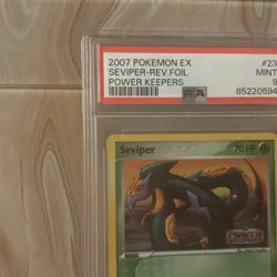 2007 Vintage Pokemon Seviper Rev Foil Ex power keepers 23/108 PSA 9 - Image 2