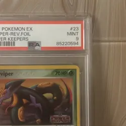 2007 Vintage Pokemon Seviper Rev Foil Ex power keepers 23/108 PSA 9 - Image 3