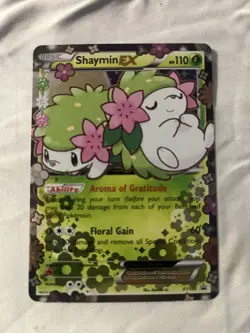 2016 POKEMON XY BLACK STAR PROMO XY148 SHAYMIN EX GENERATIONS - Image 1