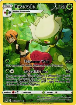 Pokemon TCG Roserade Lost Origin Trainer Gallery TG02/TG30 Holo Ultra Rare VLP - Image 1