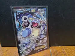 Pokemon TCG Blastoise EX XY122 Full Art Holo Black Star - Image 1