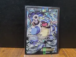 Pokemon TCG Blastoise EX XY122 Full Art Holo Black Star - Image 2