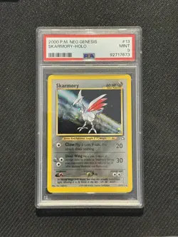 Pokemon 2000 Skarmory Neo Genesis Unlimited HOLO Rare 13/111 - PSA 9 MINT - Image 1