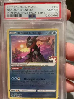 Pokemon Radiant Greninja P.M. Prize Pk. Series 3 PLAY! Holo Promo #046 PSA 10 - Image 1