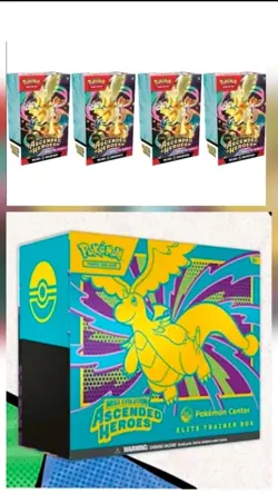 X2 Ascended Heroes Pokemon Center ETB and X4 booster bundles PRESALE/PREORDER! - Image 1