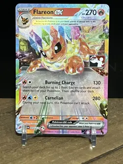 EEVEELUTIONS Ex SET Play! Pokemon Prize Pack Series 7 Prismatic Evolutions Stamp - Image 4