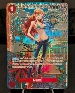 One Piece TCG OP01-016 SP Nami (Alt Art) English Awakening of The New Era NM - Image 2