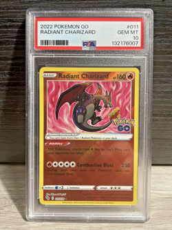 2022 Radiant Charizard PSA 10 Gem Mint 011/078 Pokemon GO Holo Stamp - Image 2