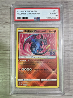 2022 Radiant Charizard PSA 10 Gem Mint 011/078 Pokemon GO Holo Stamp - Image 4