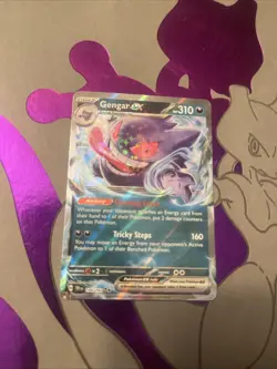 Pokemon TCG Gengar EX Temporal Forces Ultra Rare Card 104/162 - Image 1