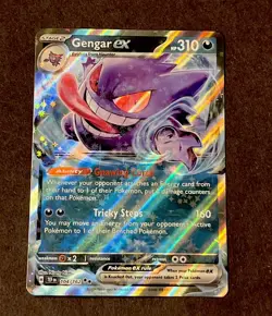 Pokemon TCG Gengar EX Temporal Forces Ultra Rare Card 104/162 - Image 1