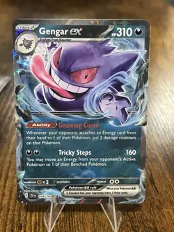 Pokemon TCG Gengar EX Temporal Forces Ultra Rare Card 104/162 Near Mint - Image 1