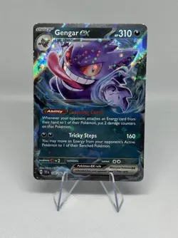 Pokemon TCG Gengar EX Temporal Forces Ultra Rare Card 104/162 Scarlet & Violet - Image 1