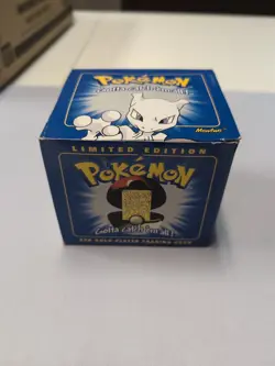 Pokemon Burger King 23k Gold Plated Trading Card Mewtwo Sealed In Blue Box, New - Image 1
