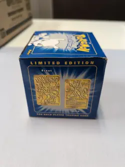 Pokemon Burger King 23k Gold Plated Trading Card Mewtwo Sealed In Blue Box, New - Image 2
