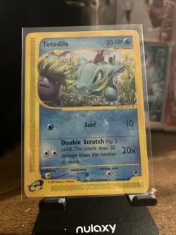 Pokemon TCG Totodile Expedition Base Set 134/165 Common Card - Image 1