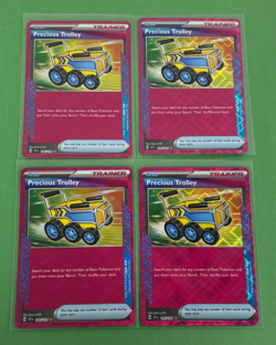 POKEMON CARD LOT OF 4 PRECIOUS TROLLEY 185/191 NM ACE SPEC TRAINER HOLO - Image 1