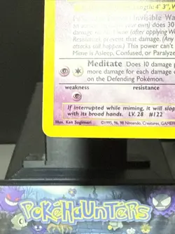 Pokemon Card Mr. Mime 6/64 Jungle Set WOTC Rare Holo Near Mint - Image 5