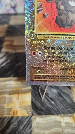 Pokemon TCG Geodude 77/110 Legendary Collection Reverse Holo Firework Card - Image 4