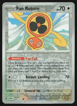 SV: Prismatic Evolutions Fan Rotom #085/131 Reverse Holo Pokemon Card - Image 1