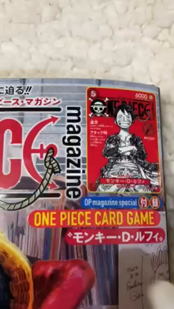 One Piece Magazine Vol.20 with Promo Card Luffy SR ST21-014 Sealed Unopened - Image 2