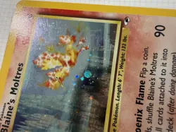 Blaine's Moltres 1/132 Gym Heroes Holo Rare Pokemon Card - Image 2