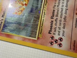 Blaine's Moltres 1/132 Gym Heroes Holo Rare Pokemon Card - Image 3