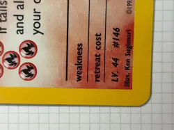 Blaine's Moltres 1/132 Gym Heroes Holo Rare Pokemon Card - Image 4