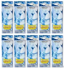 1000 Dragon Shield Perfect Fit Inner Card Sleeves Sealable Clear Deck Protectors - Image 1